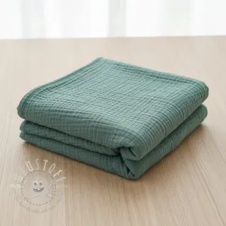 Double gauze/musselin green