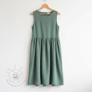 Double gauze/musselin green