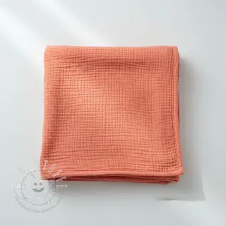 Double gauze/musselin coral