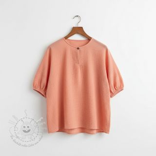 Double gauze/musselin salmon