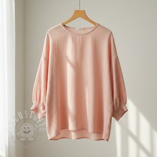 Double gauze/musselin light salmon ORGANIC