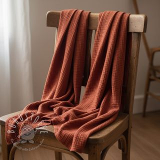 Double gauze/muslin terra ORGANIC