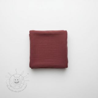 Double gauze/muslin rouge ORGANIC
