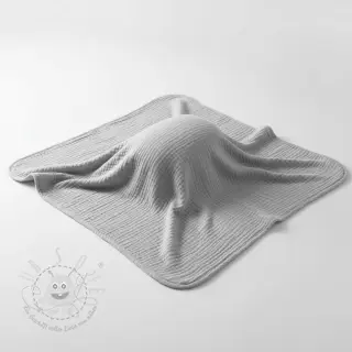 Double gauze/musselin light grey ORGANIC