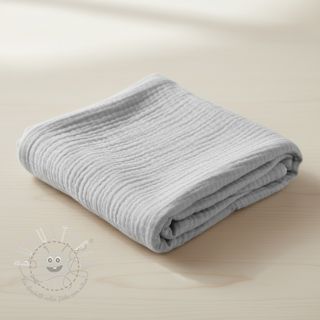 Double gauze/musselin light grey ORGANIC