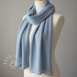 Double gauze/musselin blue ORGANIC