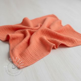 Double gauze/musselin salmon ORGANIC