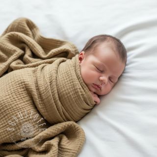 Double gauze/musselin beige ORGANIC