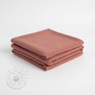 Double gauze/musselin mauve ORGANIC