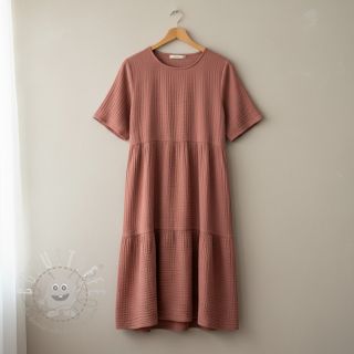 Double gauze/musselin mauve ORGANIC