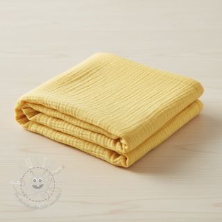 Double gauze/muslin soft yellow ORGANIC