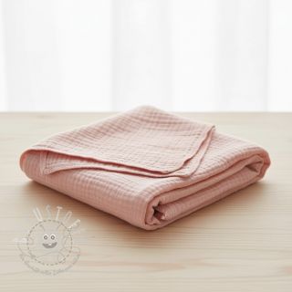 Double gauze/musselin light rose ORGANIC
