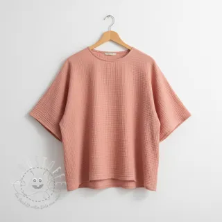 Double gauze/musselin soft rose ORGANIC