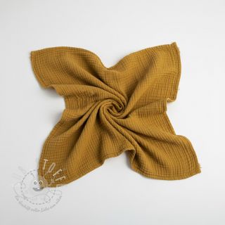 Double gauze/musselin ochre ORGANIC