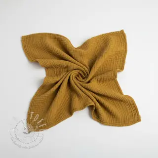 Double gauze/musselin ochre ORGANIC