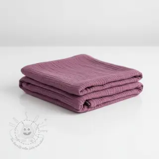 Double gauze/musselin purple ORGANIC