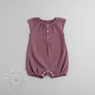 Double gauze/musselin purple ORGANIC