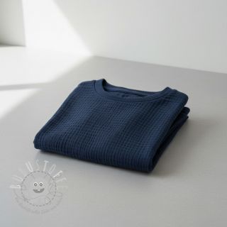 Double gauze/musselin navy
