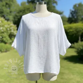 Double gauze/musselin white