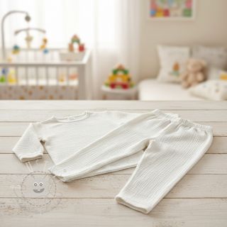 Double gauze/musselin ecru