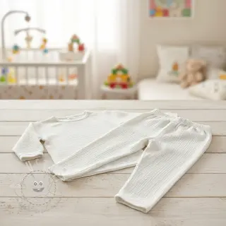 Double gauze/musselin ecru