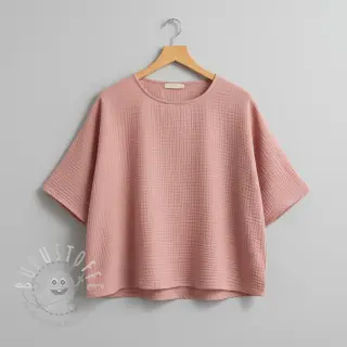 Double gauze/musselin soft rose
