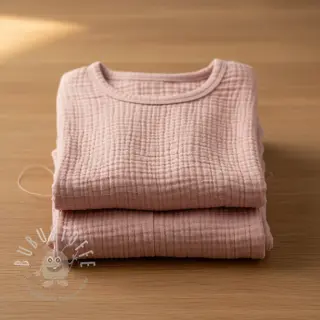 Double gauze/musselin soft rose