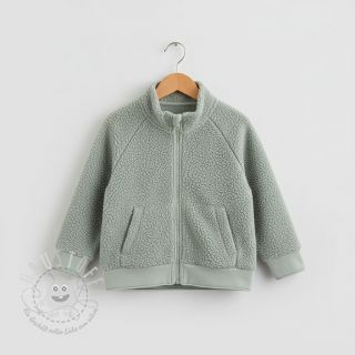 Fleece TEDDY DOUBLE SIDED old green