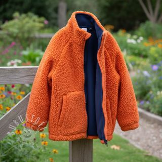 Fleece TEDDY DOUBLE SIDED tangerine