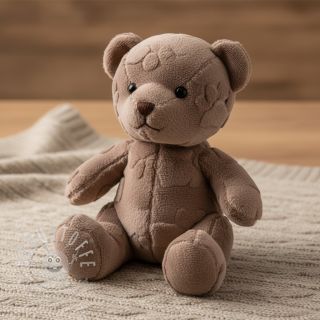 Fleece Paw prints taupe