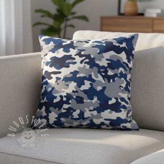 JEANS DENIM STRETCH Camouflage blue