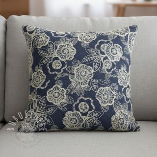 Baumwollstoff JEANS EMBROIDERY Niva design A