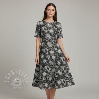 Baumwollstoff JEANS EMBROIDERY Lisa design C