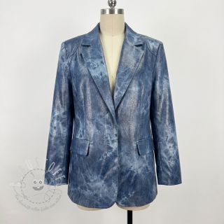 JEANS FOIL TIE DYE blue