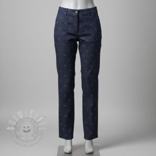 Baumwollstoff JEANS Glitter small dots