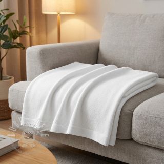 Strickstoff BABY KNIT white