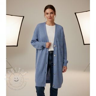 STRICKSTOFF jacquard Diamond baby blue