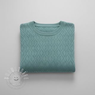 STRICKSTOFF jacquard Diamond ocean blue