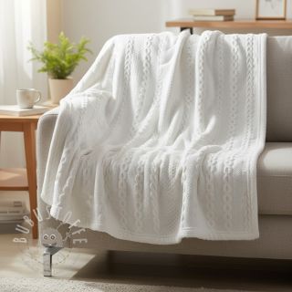 STRICKSTOFF jacquard Cable white