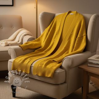 Strickstoff BIG KNIT DOT ochre