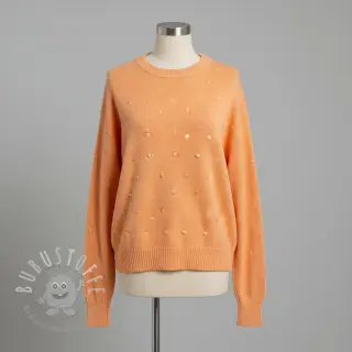 Strickstoff BIG KNIT DOT peach