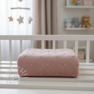 Strickstoff BIG KNIT DOT old pink