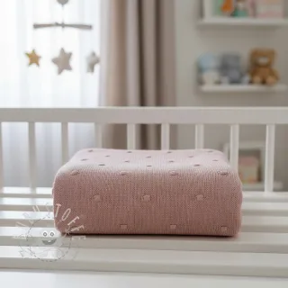 Strickstoff BIG KNIT DOT old pink