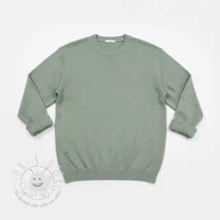 Strickstoff BIG KNIT DOT old green