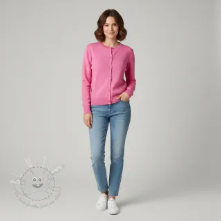 Strickstoff BIG KNIT DOT pink