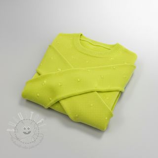 Strickstoff BIG KNIT DOT bright green