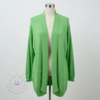 Strickstoff BIG KNIT DOT grass green