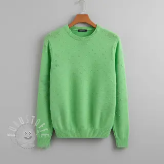 Strickstoff BIG KNIT DOT grass green