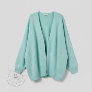 Strickstoff BIG KNIT DOT mint