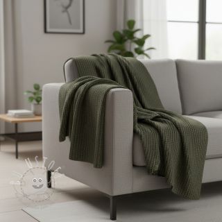 Strickstoff BIG KNIT camo green